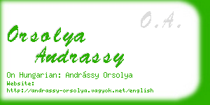 orsolya andrassy business card