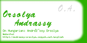 orsolya andrassy business card